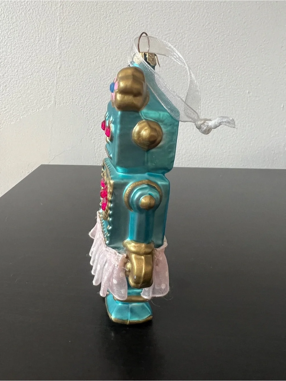 Betsey Johnson Blue Ornament Robot